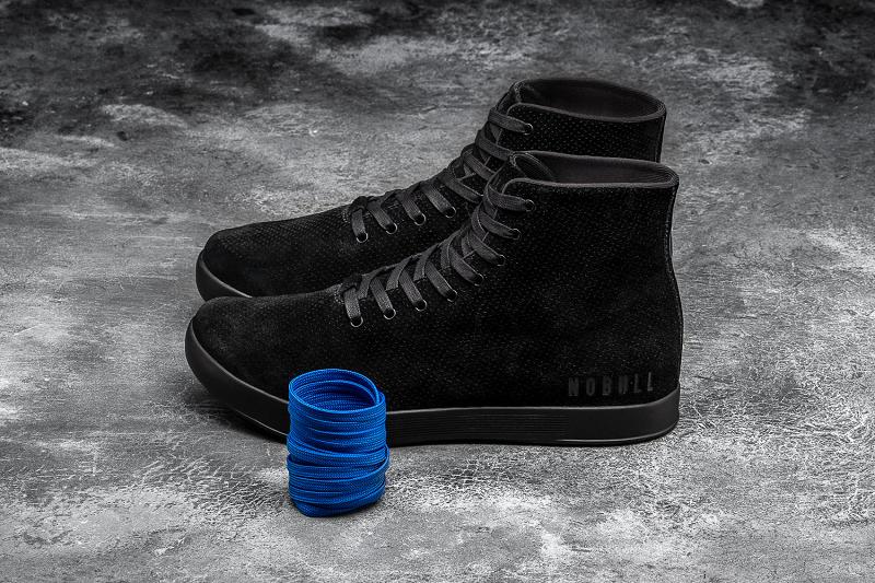 Black Nobull High-Top Suede Women's Trainers | CA Z1928U